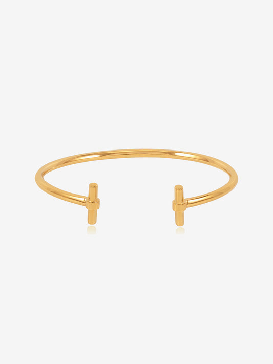 gold t bar adjustable bangle from rachel jackson