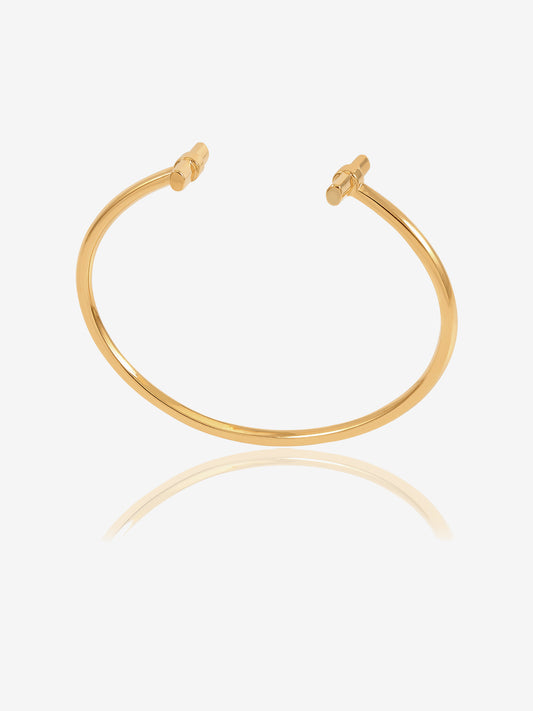 gold t bar adjustable bangle from rachel jackson