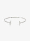 silver adjustable t bar bangle from rachel jackson