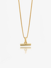 gold t-bar mini necklace on a delicate gold chain from rachel jackson