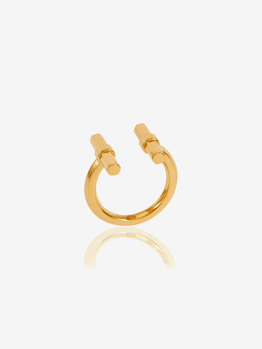 gold adjustable t bar ring from rachel jackson 