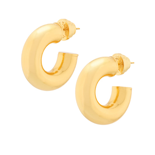 chunky gold hoops 