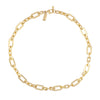 Heavy link gold plated chain necklace
