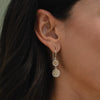 Double drop circle earring from Anna Beck