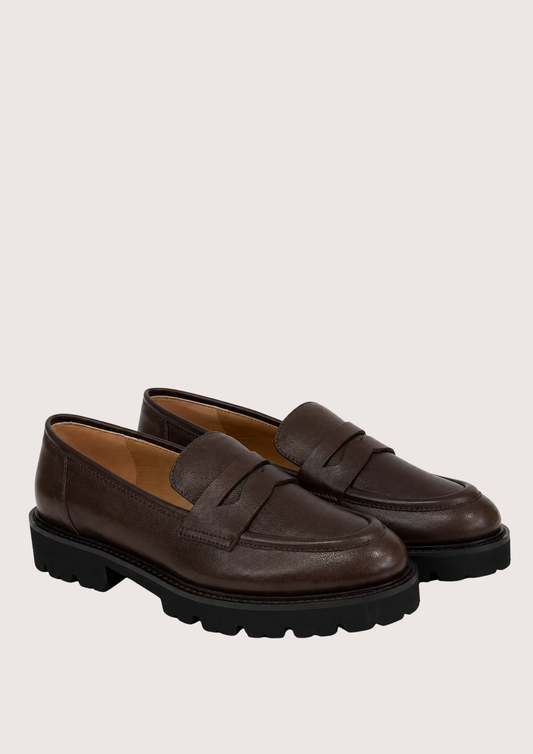 Chunky Loafer Brown Leather