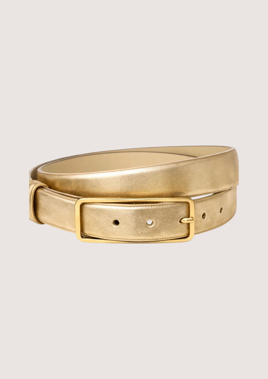 Gold belt on a light beige background