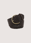 Woven Vacchetta Belt Cognac