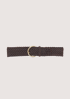 Woven Vacchetta Belt Cognac