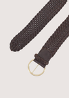 Woven Vacchetta Belt Cognac