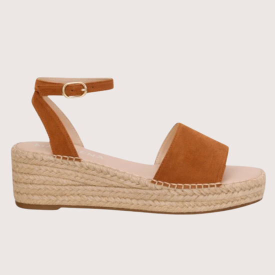 tan suede espadrille