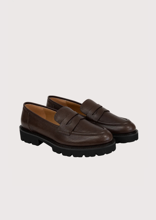 Chunky Loafer Brown Leather