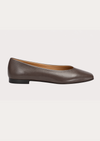 brown pump leather on white background
