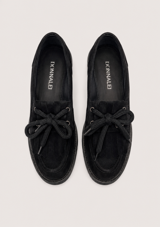 Teddy Shoe Black Suede