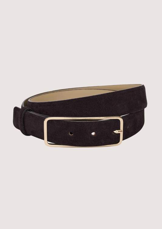 Lux Suede Belt Black