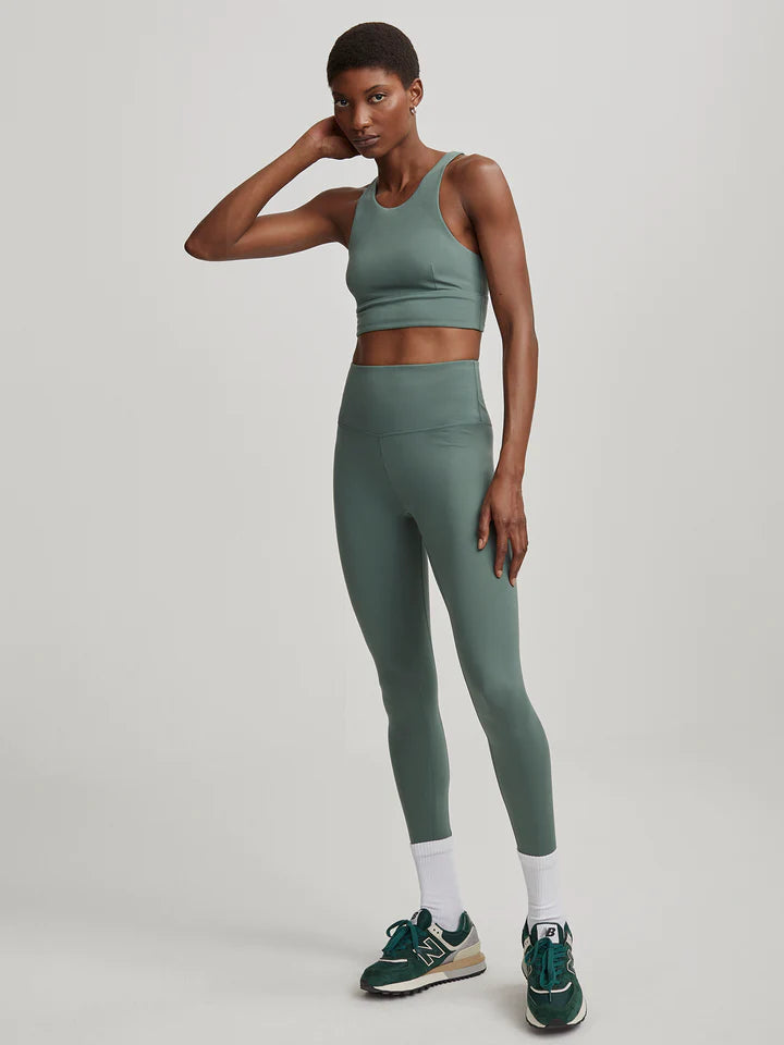 SoftMove™ Pocket-detail Sports Leggings - Khaki green - Ladies | H&M US