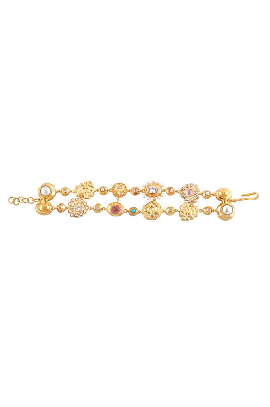 Multi Charm Wave Bracelet