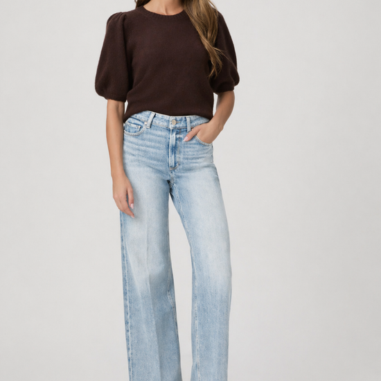 blue jeans on model on a model