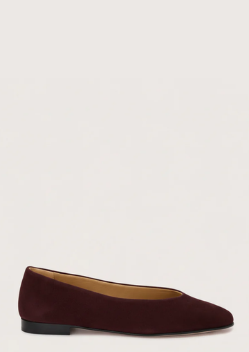 Claudia Suede Pump Bordeaux