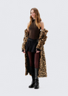 The Long Song Coat Light Leopard