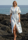 Beach Party Dress White/Blue