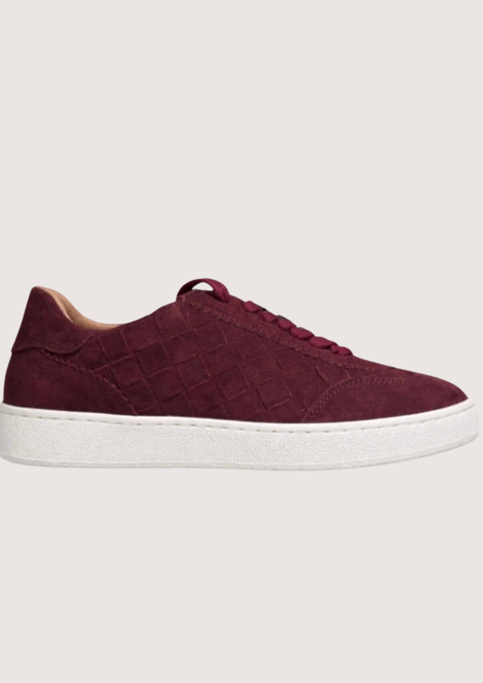 Woven Trainer Bordeaux
