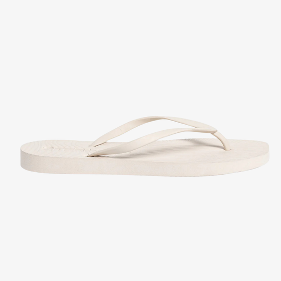 white flipflop on a white background