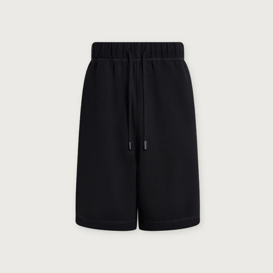 Black shorts on a light gray background