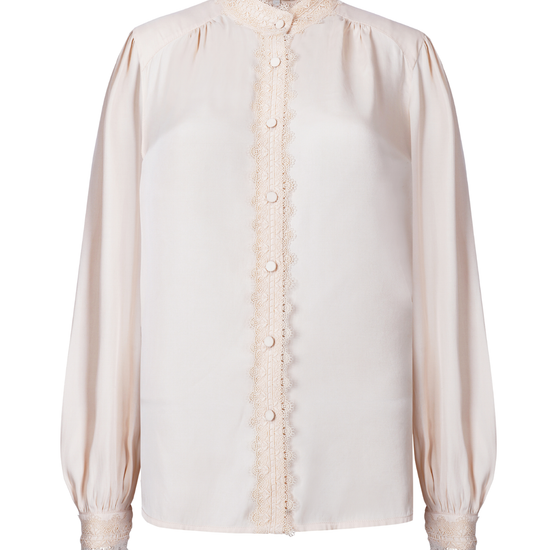 pink blouse on a white background 