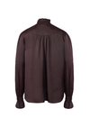 brown blouse rear view 