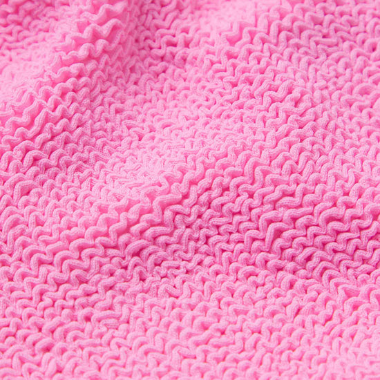 Close-up of pink textured fabric