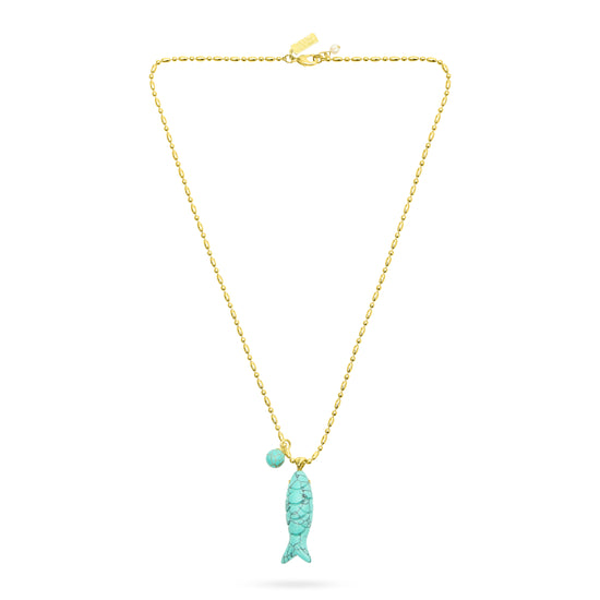 Natural stone turquoise necklace from talis chains