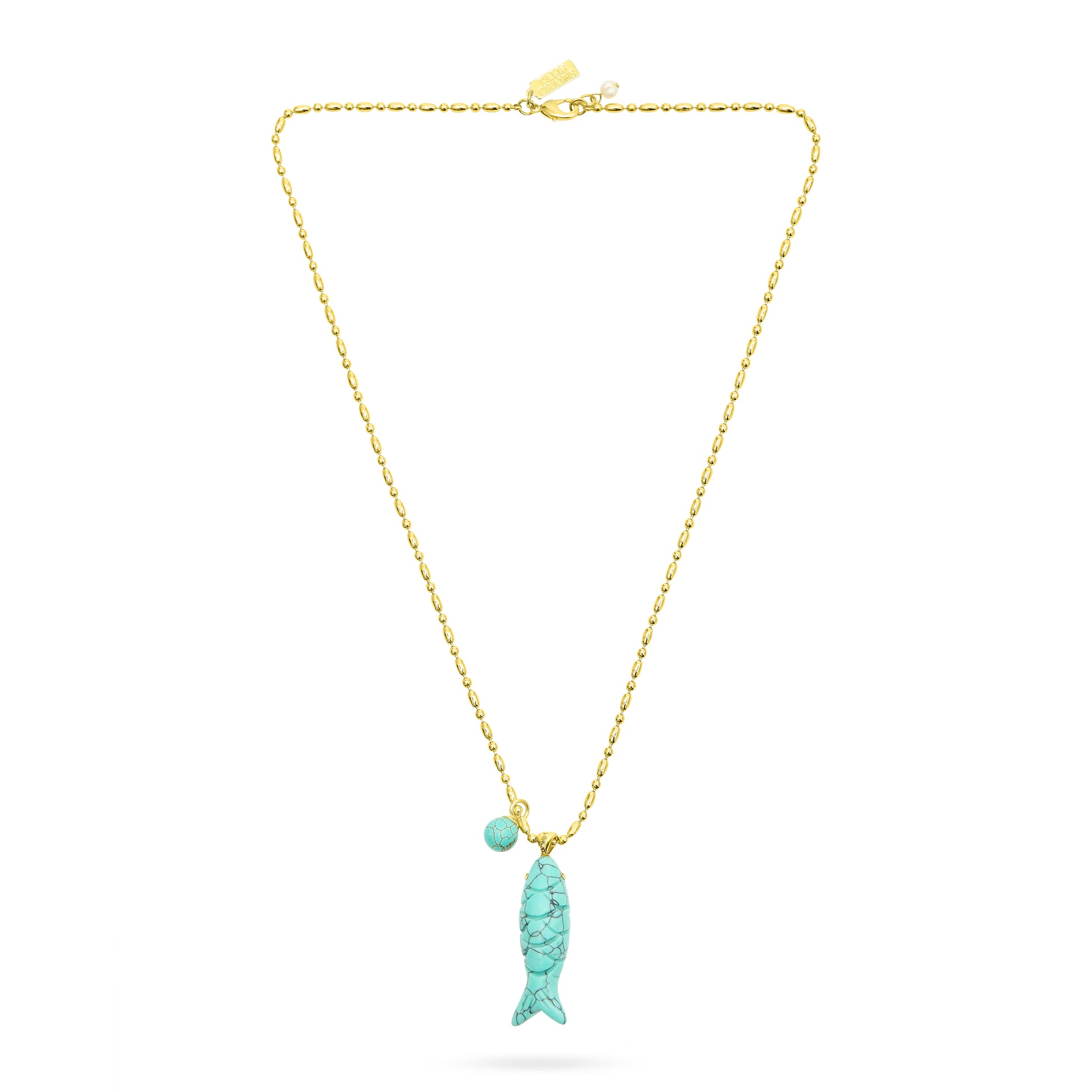 Natural stone turquoise necklace from talis chains