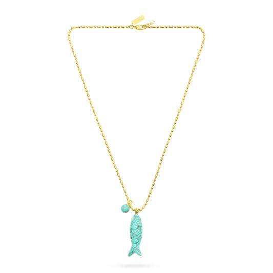 Natural stone turquoise necklace from talis chains