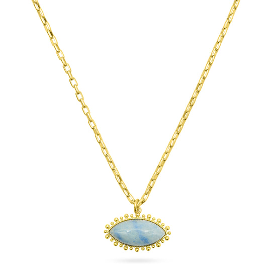 Blue aventurine eye pendant necklace from talis Chains