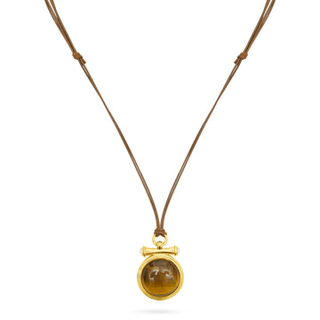 tigers eye pendant necklace on adjustable cord from Talis Chains