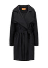 short black waterproof trench coat