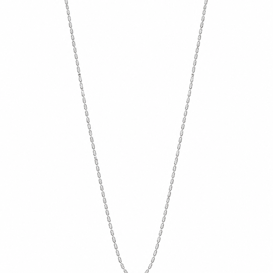 Silver ridged CZ stone eveil eye necklace