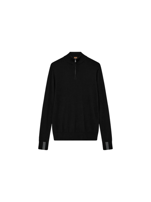 MMGAdam Soft Zip Turtle Neck Black