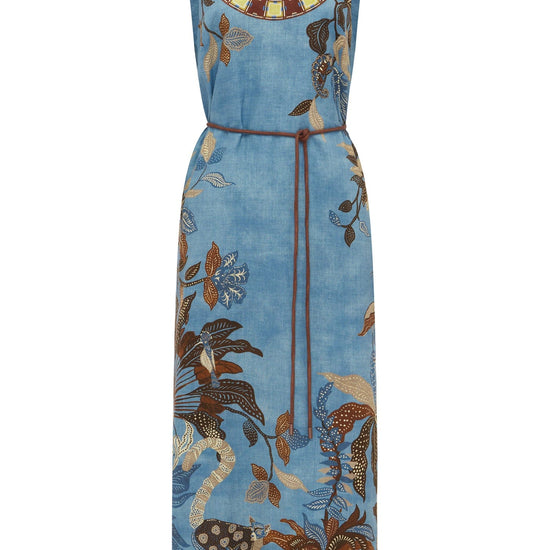 Linen print maxi dress from Alemais