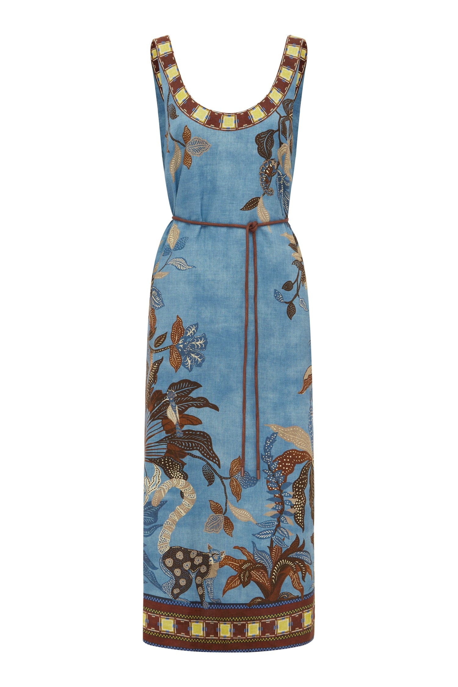 Linen print maxi dress from Alemais