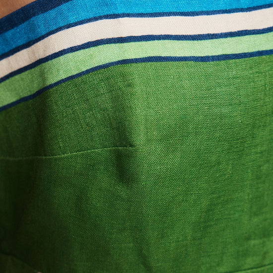Close up of the pattern on the Alemais maxi dress