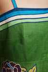 Close up of the pattern on the Alemais maxi dress