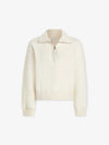 cream half zip fleece