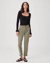 Super soft cargo style trousers in Khaki green