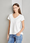 MMArden Organic V-SS Tee White