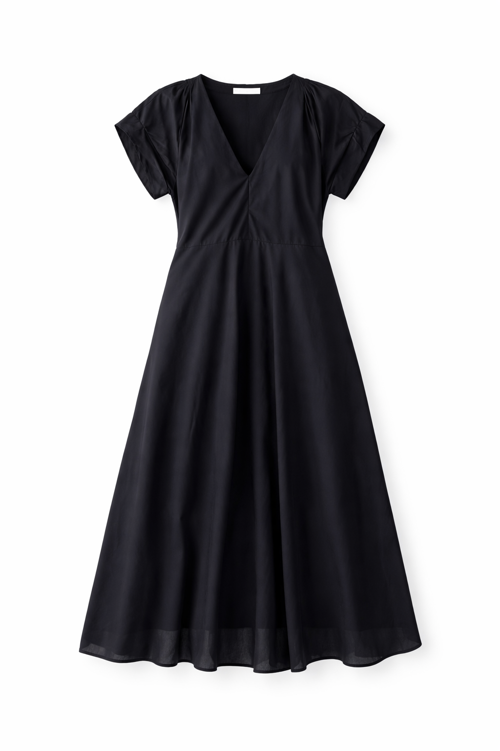 Black dress on a white background