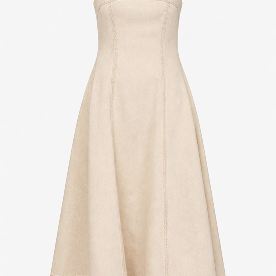 Cream denim dress from Paige
