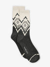 grey jacquard knit sock 