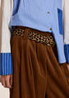 Kofee Printed Leather Belt Black