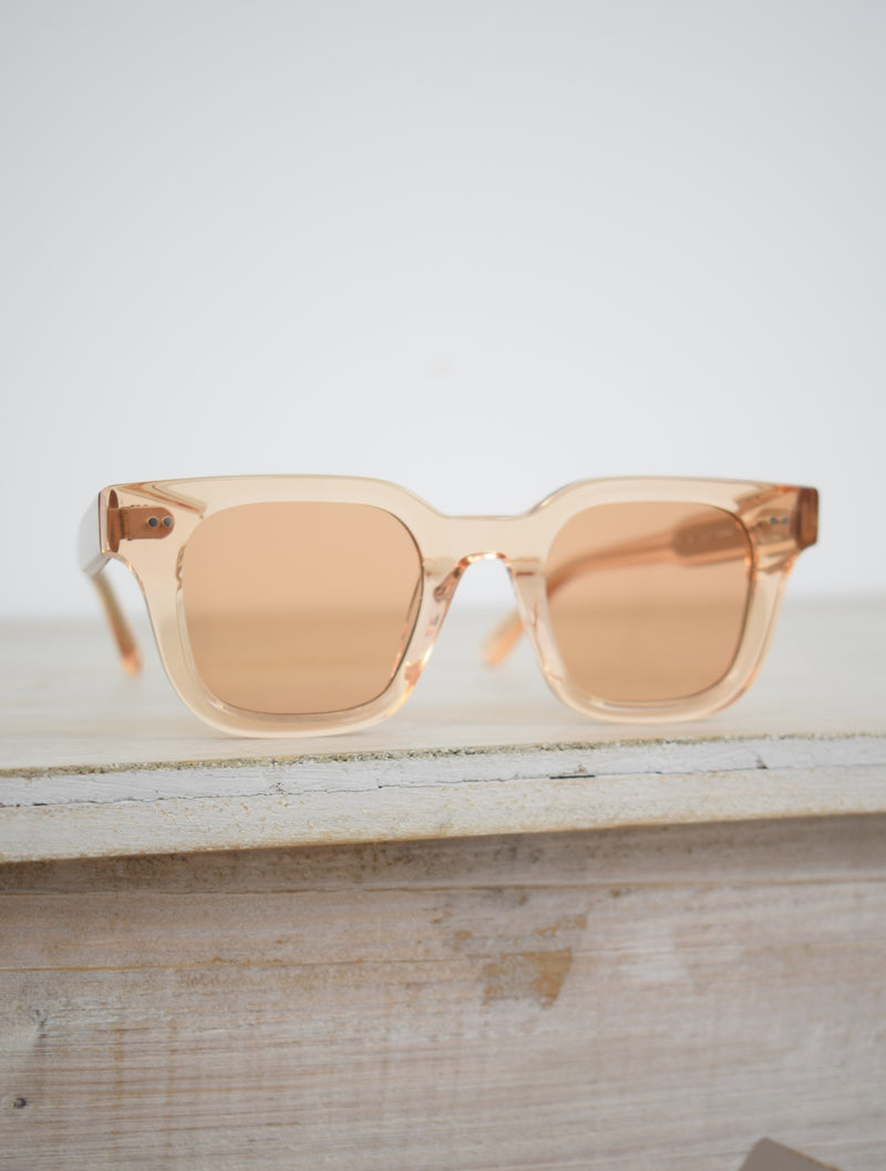 square frame pink sunglasses